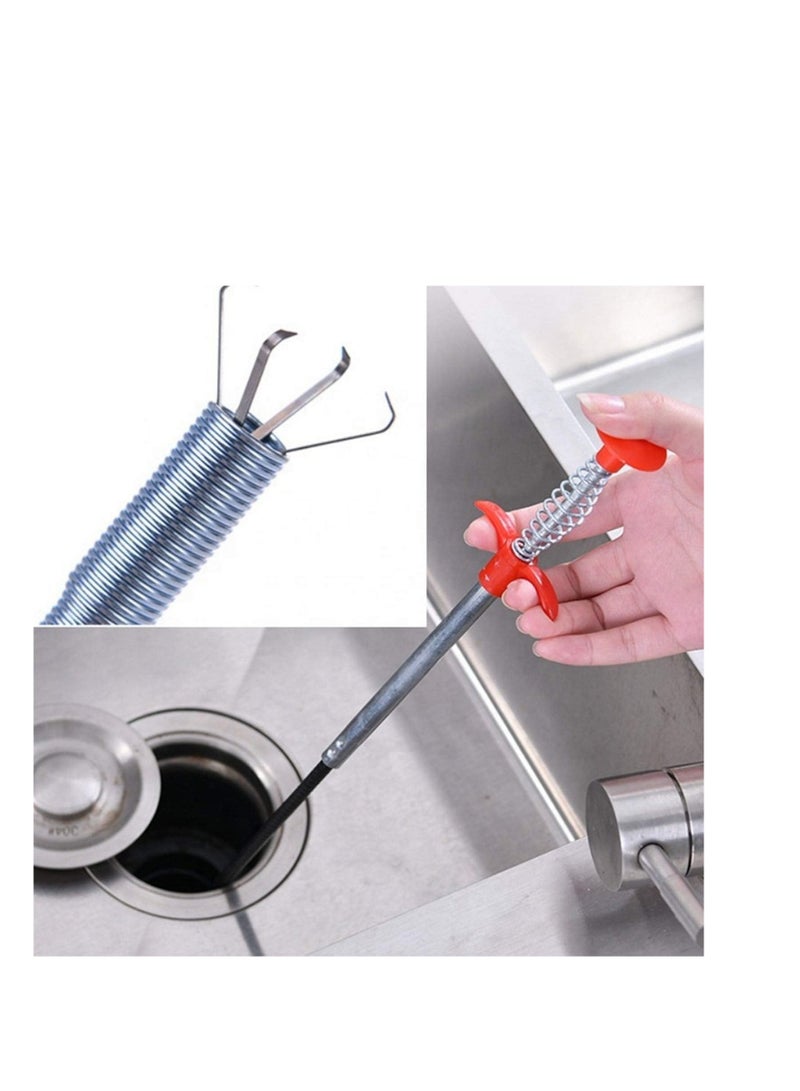 Professional Drain Cleaning Pipe Snake - Easy Unclogging Tool for Kitchen & Bathroom Sinks & Drains - Image 2