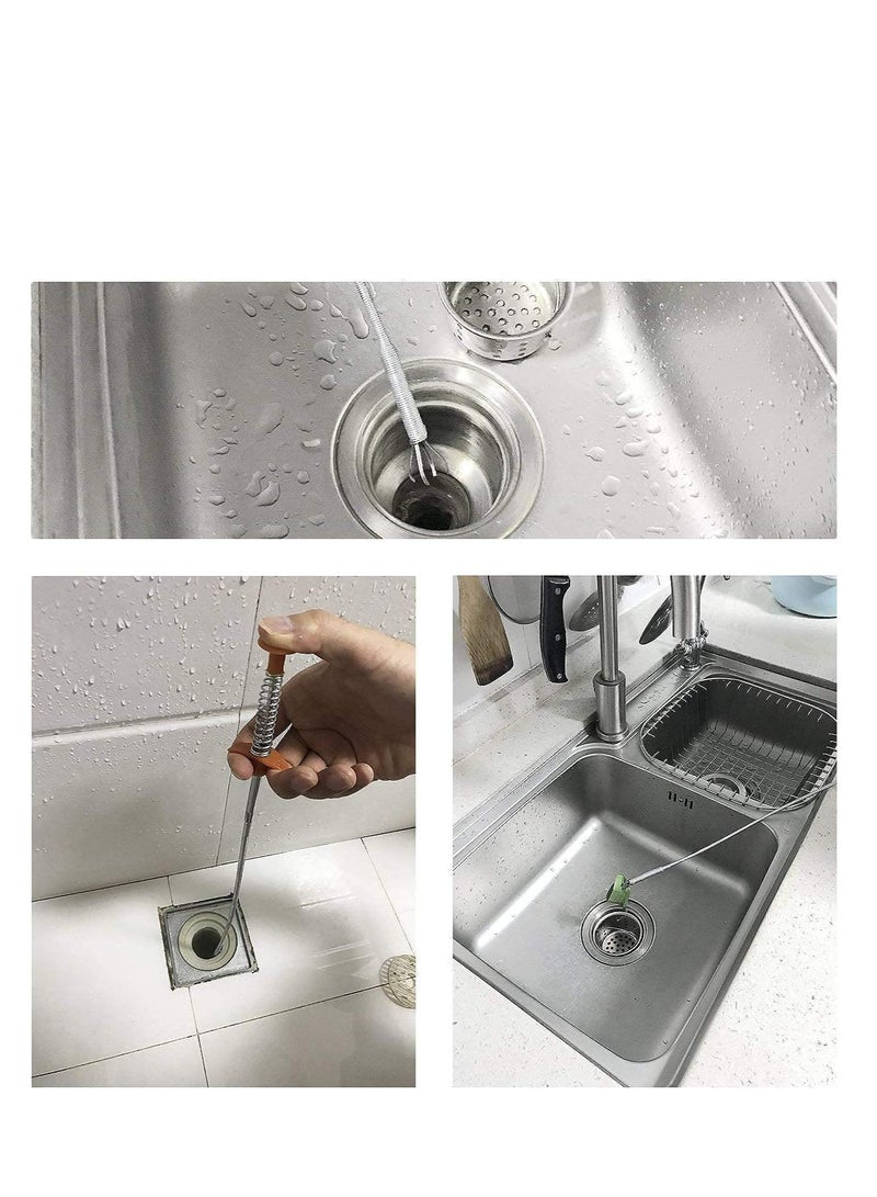 Professional Drain Cleaning Pipe Snake - Easy Unclogging Tool for Kitchen & Bathroom Sinks & Drains - Image 4