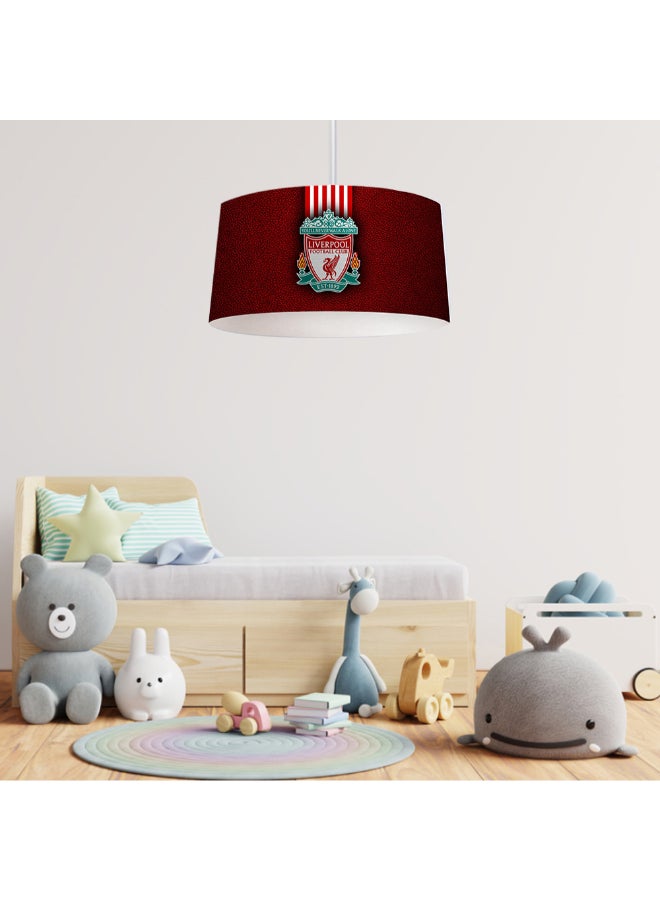Printed Children's Chandelier Diameter 42 With Transparent Wire And Off-White Spray 3-Bulb Electricity