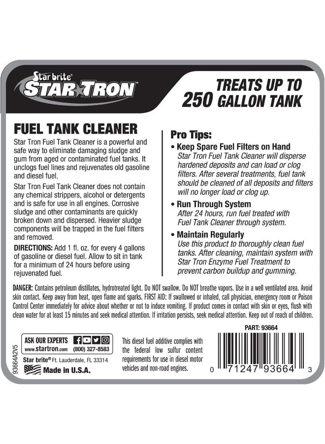 Star Brite STAR BRITE Star Tron Tank Cleaner, 64 OZ - Removes Sludge, Varnish & Other Deposits - Concentrated Formula Works In Gas Tanks & Diesel Tanks - Image 2