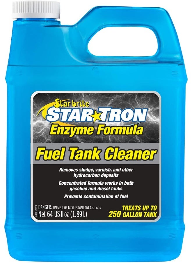 Star Brite STAR BRITE Star Tron Tank Cleaner, 64 OZ - Removes Sludge, Varnish & Other Deposits - Concentrated Formula Works In Gas Tanks & Diesel Tanks - Image 1