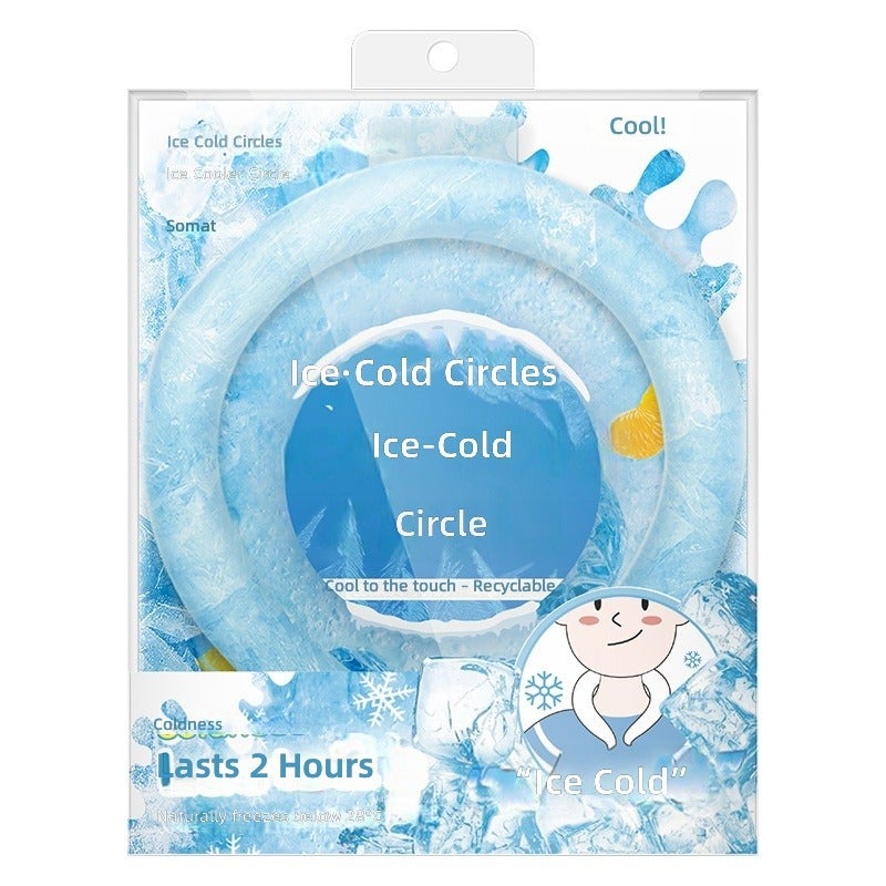 Summer Cooling Ice Ring - Portable Neck Cooler for Outdoor Sports