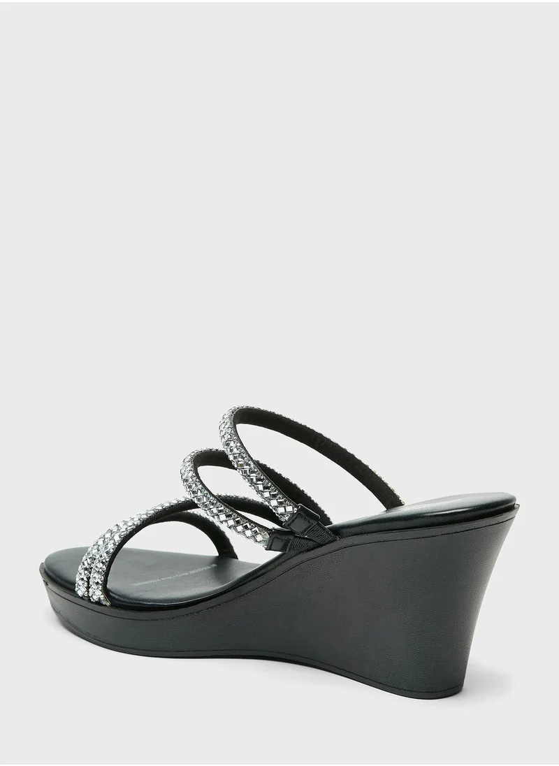 Celeste Multi Strap Wedge Heel Sandals