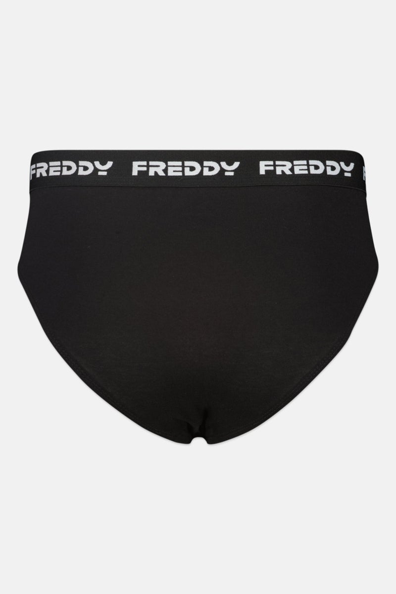 FREDDY سروال داخلي للرجال بشعار العلامة التجارية، أسود - Image 2