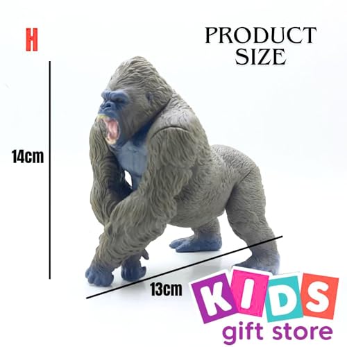 MALLEXO Big Size Realistic Gorilla Toy for Kids 3+| 1PCS Realistic Action Figure King Kong Fight Mode Rampage Monkey Toys for Boys & Girls | Wildlife Animal Ape Figurine Decoration Item Birthday Gifts - Image 4