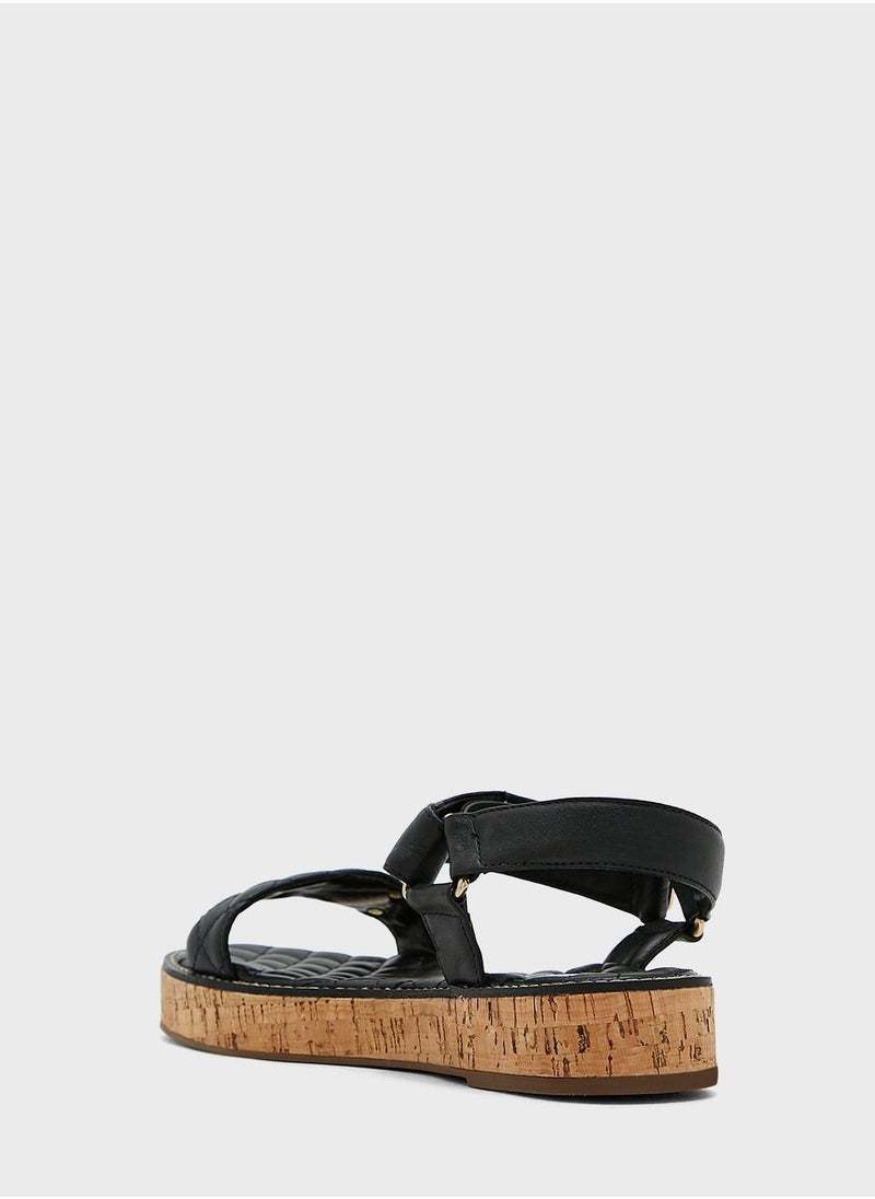 Dune LONDON - Luxx Wedge Sandals - Image 1