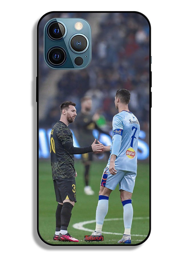 Tolwak Apple iPhone 12 Pro Max Protective Case Messi And Ronaldo - Image 2