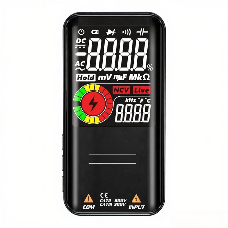 MAXRIENY S10/S11 (Optional) 3.3 Inch LCD Display Screen Multifunction Multimeter Temperature NCV Voltage Resistance Capacitance Frequency Duty Ratio Diode Continuity Test Function 9999 Maximum Display Value - Image 3