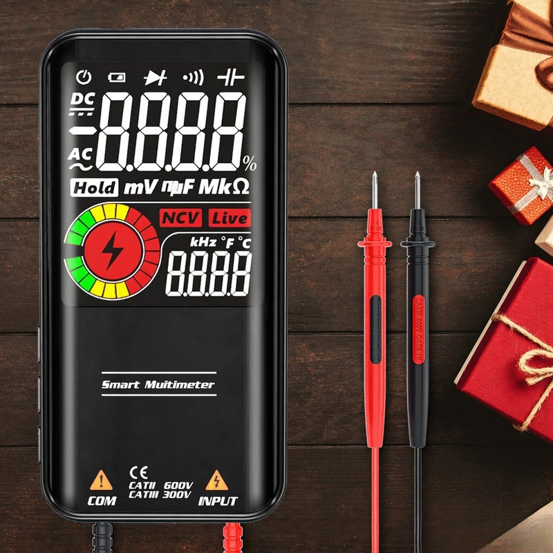 MAXRIENY S10/S11 (Optional) 3.3 Inch LCD Display Screen Multifunction Multimeter Temperature NCV Voltage Resistance Capacitance Frequency Duty Ratio Diode Continuity Test Function 9999 Maximum Display Value - Image 4