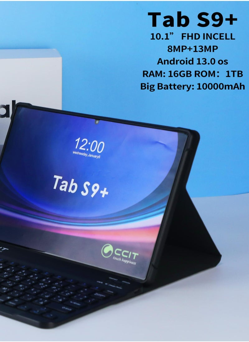 CCIT CCIT Tab S9+ 10.1 Inch Full HD0 Display Android 13 Tablet 16GB RAM 1TB ROM 10000 mAh Battery with Keyboard and Mouse black  - Image 5