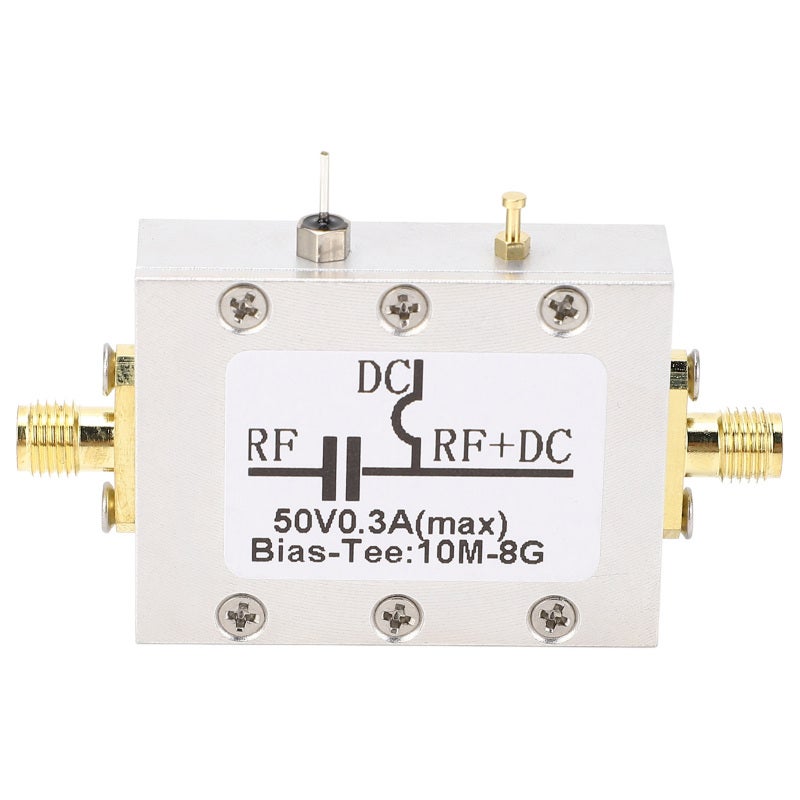 Bias Tee: 10Mhz To 8Ghz Aluminum Alloy Casing - Dc Voltage Leakage Prevention High Frequency Inductor For Broadband Amplifier Feeding Circuit, Test Equipment Isolation - Image 2