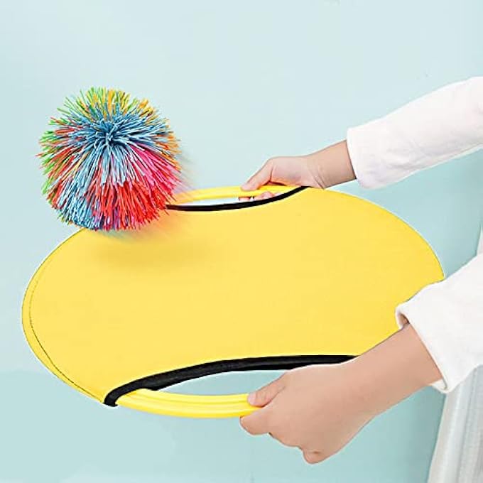 Lifreer 6 x Monkey Stringy Balls, 10 cm, Sensory Toy, Colourful Stress Balls, Soft Silicone Pom Bouncy Stress Balls, Sensory Fidget Stringy Balls, Stress Relief Toy, Jugging Ball, Multicoloured - Image 4