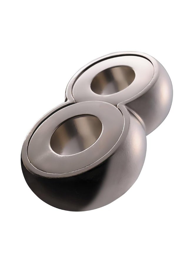BePuzzled | Infinity Hanayama Metal Brainteaser Puzzle Mensa Rated Level 6, for Ages 12 and Up - Image 5