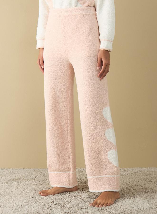 سبلاش فيڤ طقم بيجامة وتيشيرت بطبعة قلب وألوان متداخلة - Image 3