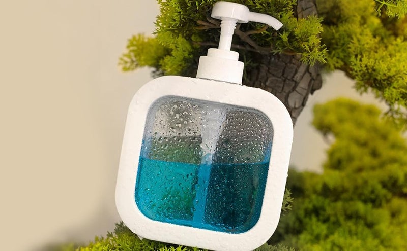 VAMIKA Square Liquid Dispenser (1pcs)/ Bathroom Shop dispensers/lab Pump bottel refillabele Pump Dispenser/huse for Hand wash Dispenser in kichen Pack of 1, Empty bottel - Image 2