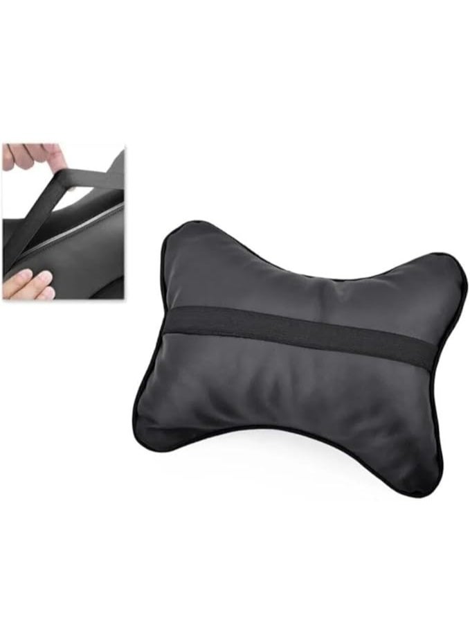 Car Neck Pillow, Car Headrest, Orthopedic Neck Pillow, Auto Headrest, Auto Neck Pillow, Black, 2 Pieces - Image 5