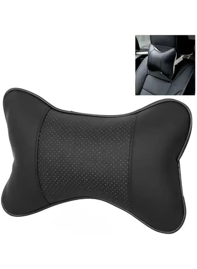 Car Neck Pillow, Car Headrest, Orthopedic Neck Pillow, Auto Headrest, Auto Neck Pillow, Black, 2 Pieces - Image 4