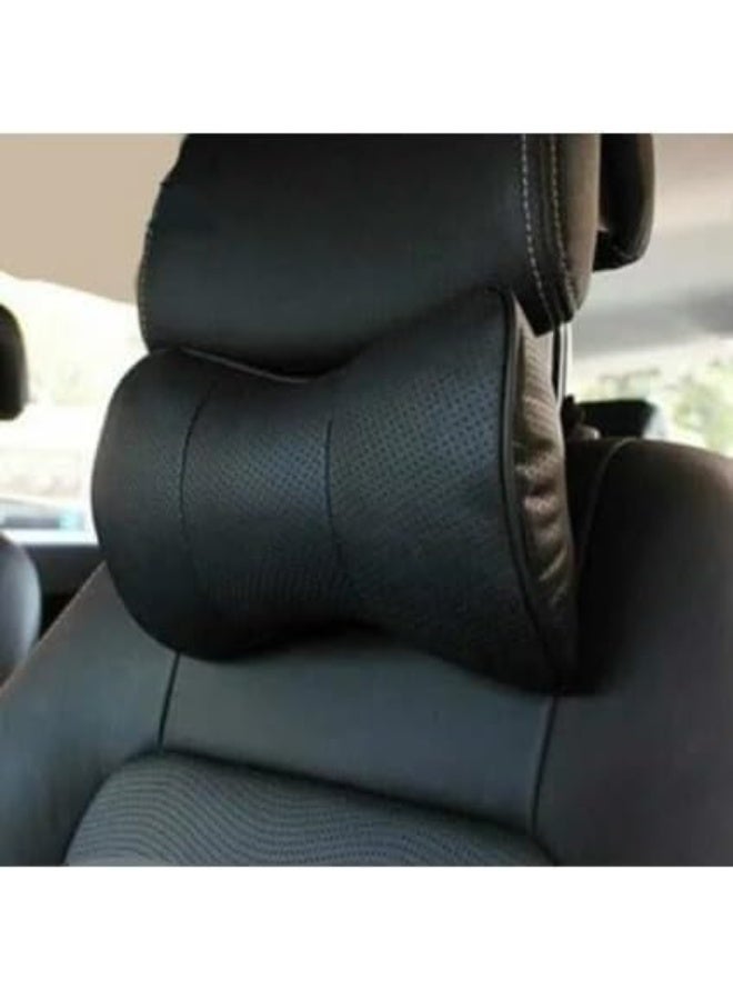 Car Neck Pillow, Car Headrest, Orthopedic Neck Pillow, Auto Headrest, Auto Neck Pillow, Black, 2 Pieces - Image 2