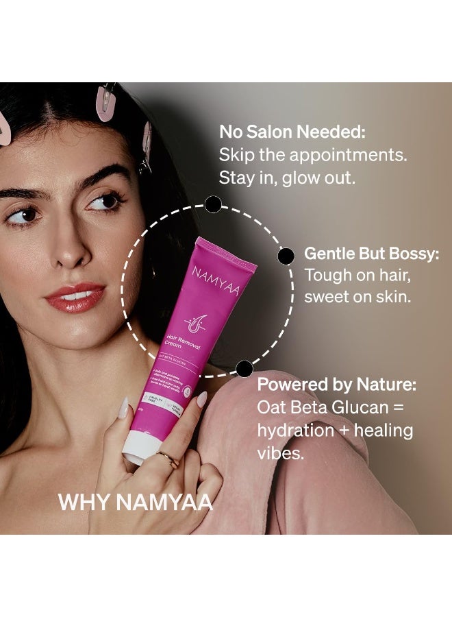 Namyaa Hair Removal Cream For Women 120gram | Suitable For Legs, Underarms, Arms | Pack of 1 - Image 2
