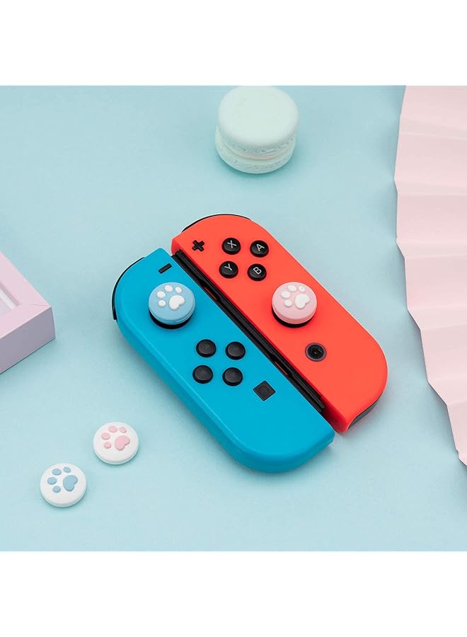 أغطية قبضة الإبهام لجهاز التحكم في نينتندو سويتش ولايت، غطاء سيليكون ناعم لجهاز تحكم جوي كون بتصميم مخلب القط - Image 4