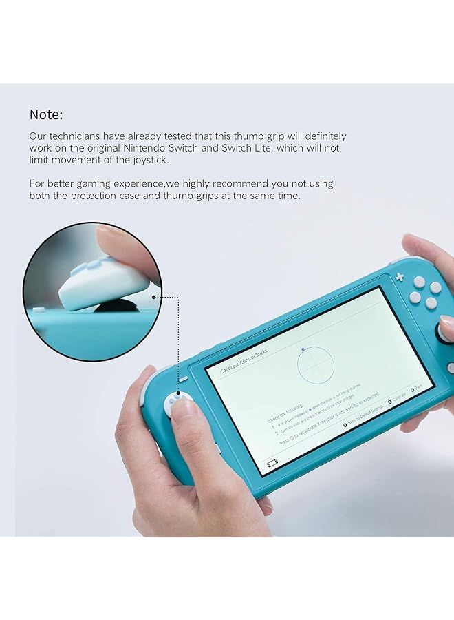 أغطية قبضة الإبهام لجهاز التحكم في نينتندو سويتش ولايت، غطاء سيليكون ناعم لجهاز تحكم جوي كون بتصميم مخلب القط - Image 5