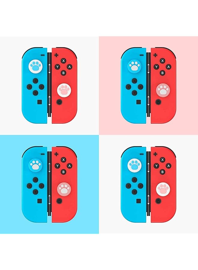 أغطية قبضة الإبهام لجهاز التحكم في نينتندو سويتش ولايت، غطاء سيليكون ناعم لجهاز تحكم جوي كون بتصميم مخلب القط - Image 2