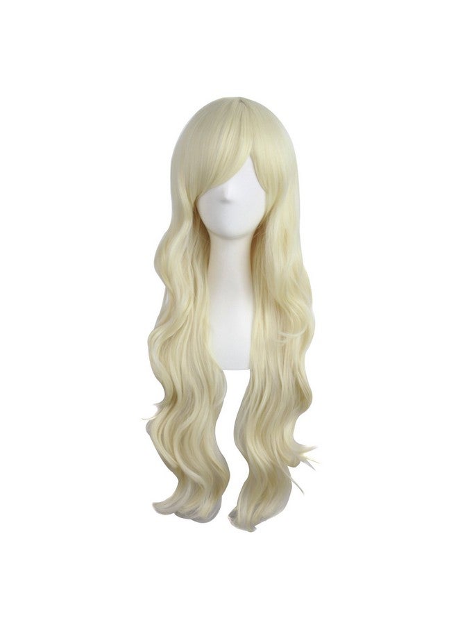 MapofBeauty 28 Inch/70 Cm Charming Women Long Curly Full Hair Wig (Light Blonde)  - Image 1