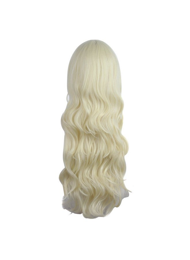 MapofBeauty 28 Inch/70 Cm Charming Women Long Curly Full Hair Wig (Light Blonde)  - Image 5