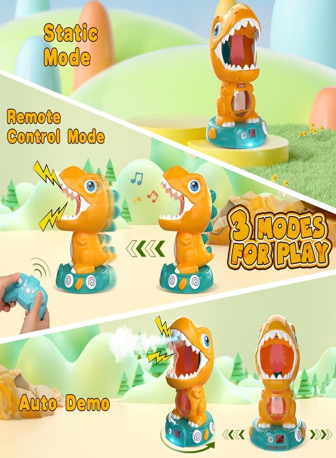 EagleStone Remote Control Dinosaur Shooting Toy for Children 8-12, Electronic Dino Shooting Target Game with Spay, Car Scoring, Light & Roar, 6 7 8 9 Year Old Boy Birthday Gift Party Favour - Image 2