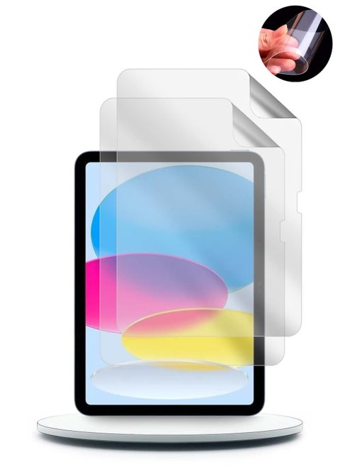 Apple iPad 2025 (11th Generation) A16 10.9 inch Nano Ceramic Full Glue Full Cover Matte Flexible Screen Protector 2 Pack - Clear