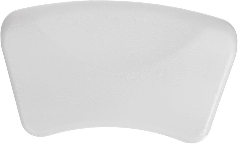 Soft White Bathtub Pillow With Suction Cups Neck Cushion For Home Spa Bathing - Image 1