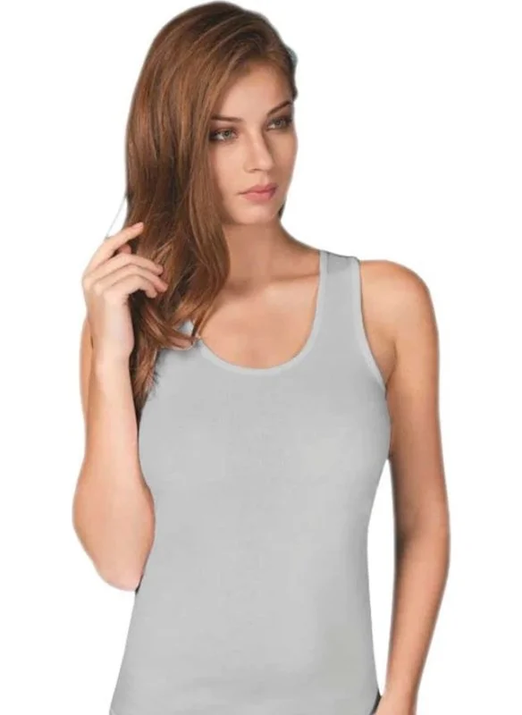 Tutku Ribana Wide Strap Undershirt Gray 3-Pack