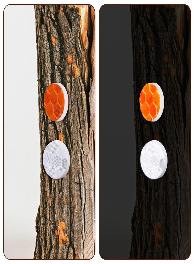 XIHIRCD مجموعة XIHIRCD من 100 قطعة من المسامير العاكسة لتحديد المسارات، عبوة صندوقية، مسامير عاكسة للمسارات، مسامير للإبهام، مسامير تتوهج في الظلام للصيد والتخييم والمشي لمسافات طويلة والبقاء على قيد الحياة في الهواء الطلق (برتقالي) - Image 5