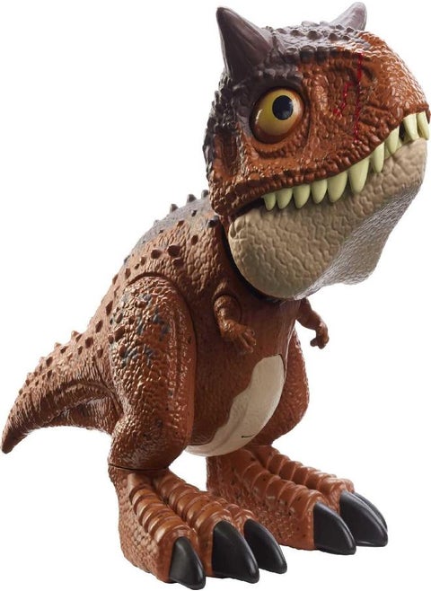 Jurassic World Toys Camp Cretaceous Action Figure, Chompin’ Carnotaurus Toro Dinosaur Toy with Chimping & Other Motion