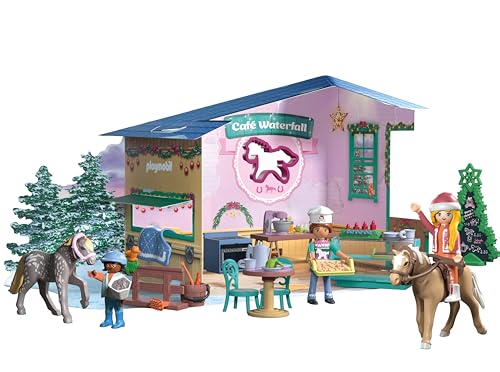 PLAYMOBIL Advent Calendar Christmas at the Rider Caf - Image 3