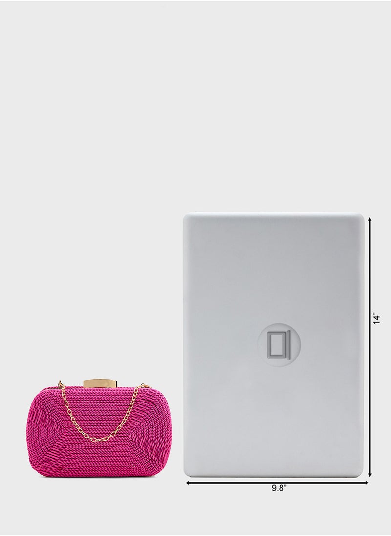 ELLA - Rope Detail Clutch Bag - Image 1