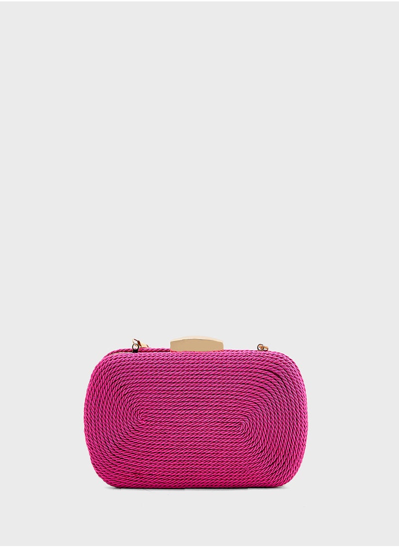 ELLA - Rope Detail Clutch Bag - Image 1