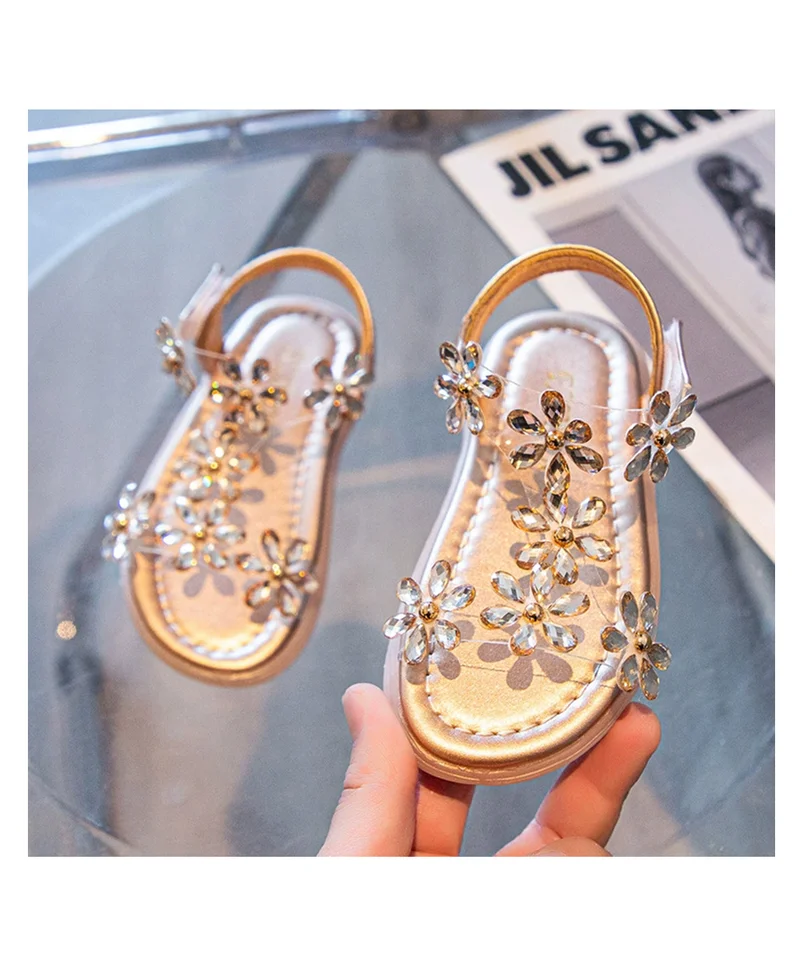 مارك وميا صنادل مارك وميا بتطريز الزهور - ذهبي