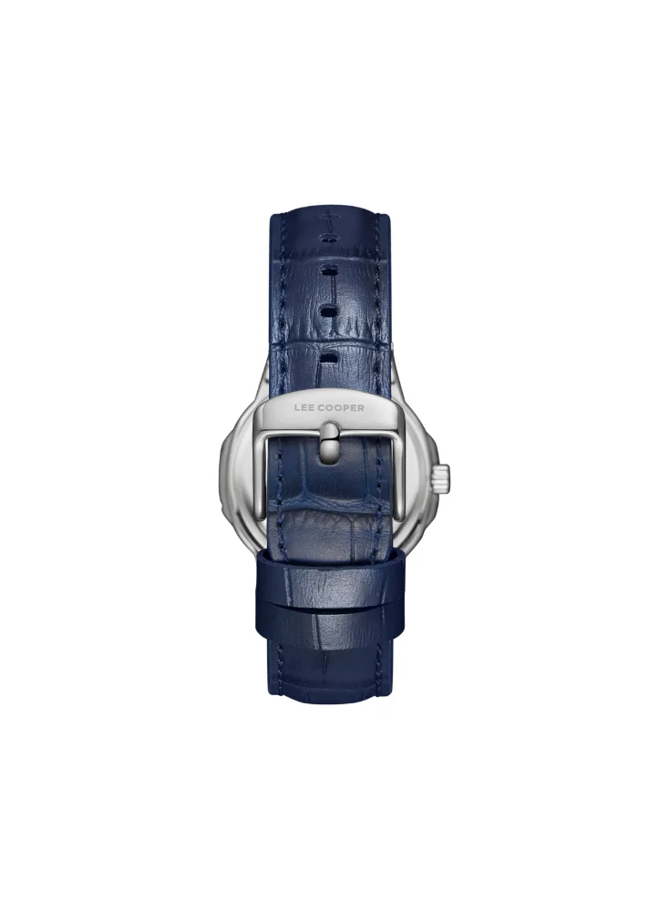 Lee Cooper LEE COOPER LC08107.399 Women's Analog Display Watch & Leather Strap Dark Blue