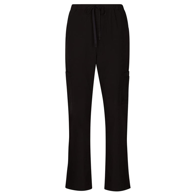Natural Uniforms طقم قميص V-رقبة و بنطال كارجو للنساء من يونيفورمز الطبيعية (أسود، صغير جداً) - Image 4