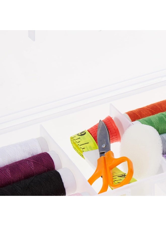 Koopman Sewing Box With 47 Accessories, Clear - Image 5