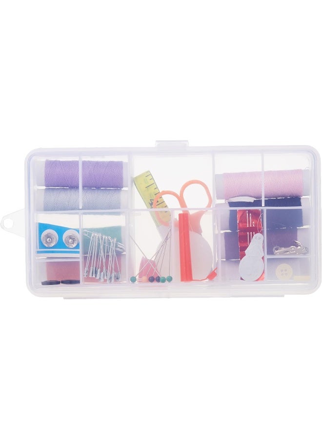 Koopman Sewing Box With 47 Accessories, Clear - Image 1