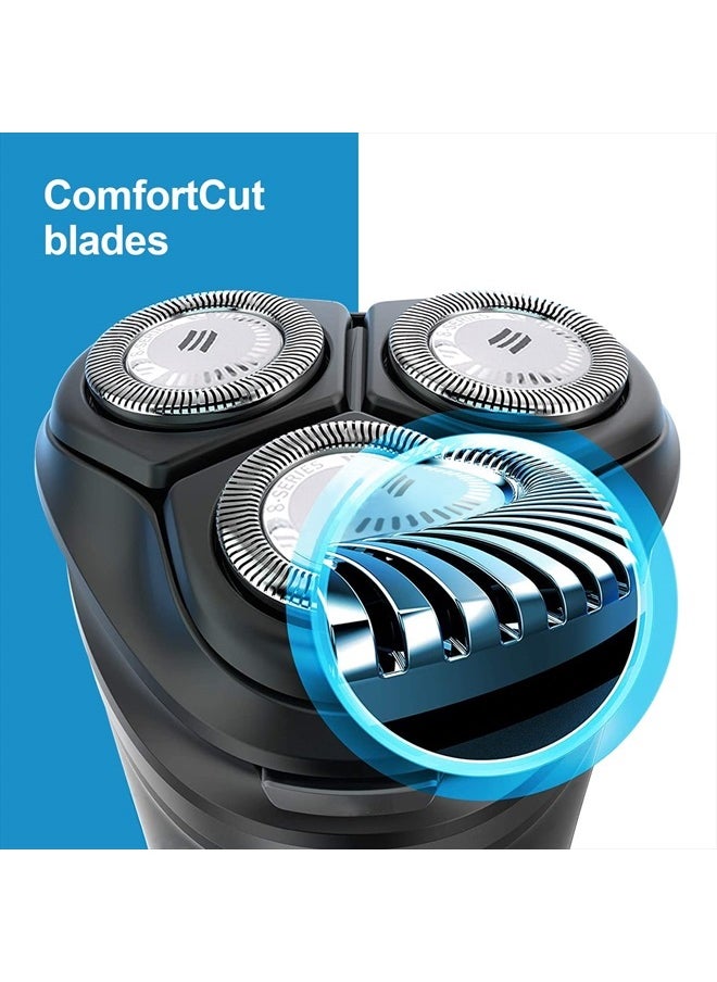 HQ8 Replacement Heads for Philips Norelco, HQ8 Blade for Norelco Aquatec, New Upgraded 8 Series 3-pc Pack