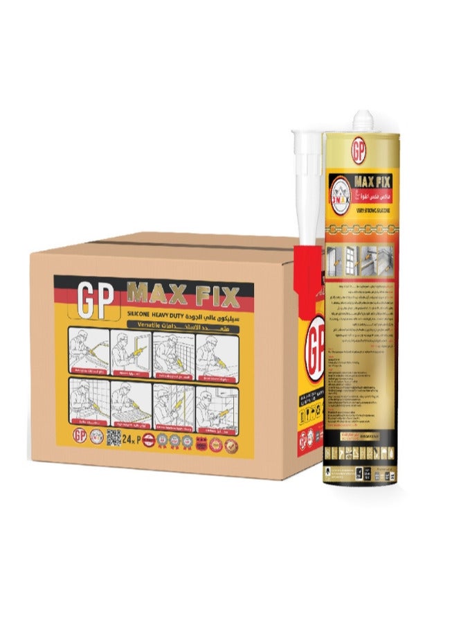 3MAX White Silicone Adhesive Glue – Durable & Heavy-Duty – Ideal for Décor, Kitchens & Sinks – Water & Bacteria Resistant – 280 ml - Image 4