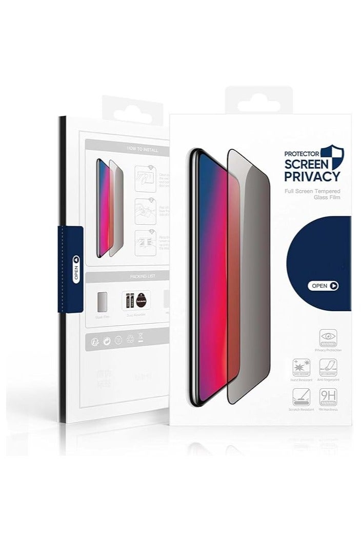 DUX Tempered Glass Screen Protector, DUX - DUCIS Compatible with Samsung S25 Ultra , Full Coverage Black Edge Clear Screen Protector (Privacy) - Image 2