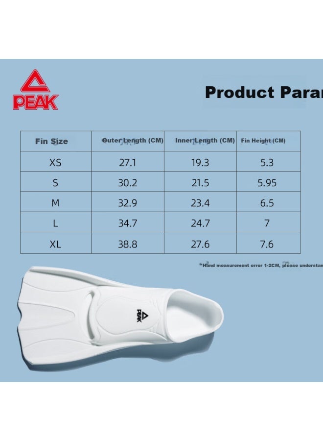 PEAK Pick Swimming Fins Adult Children Diving Fins Comfortable Speeding Frog Shoes Professional Swimming Equipment White M - Image 5