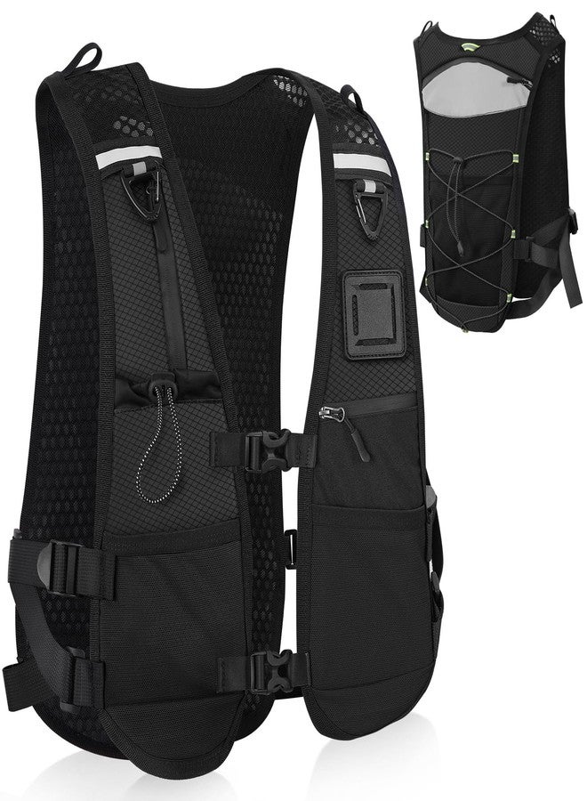 PELLOR Running Vest, Lightweight Hydrated Vest Pack with Multi Pockets, Adjustable Chest Straps Running Hydration Backpack for Running Cycling Hiking - Image 1