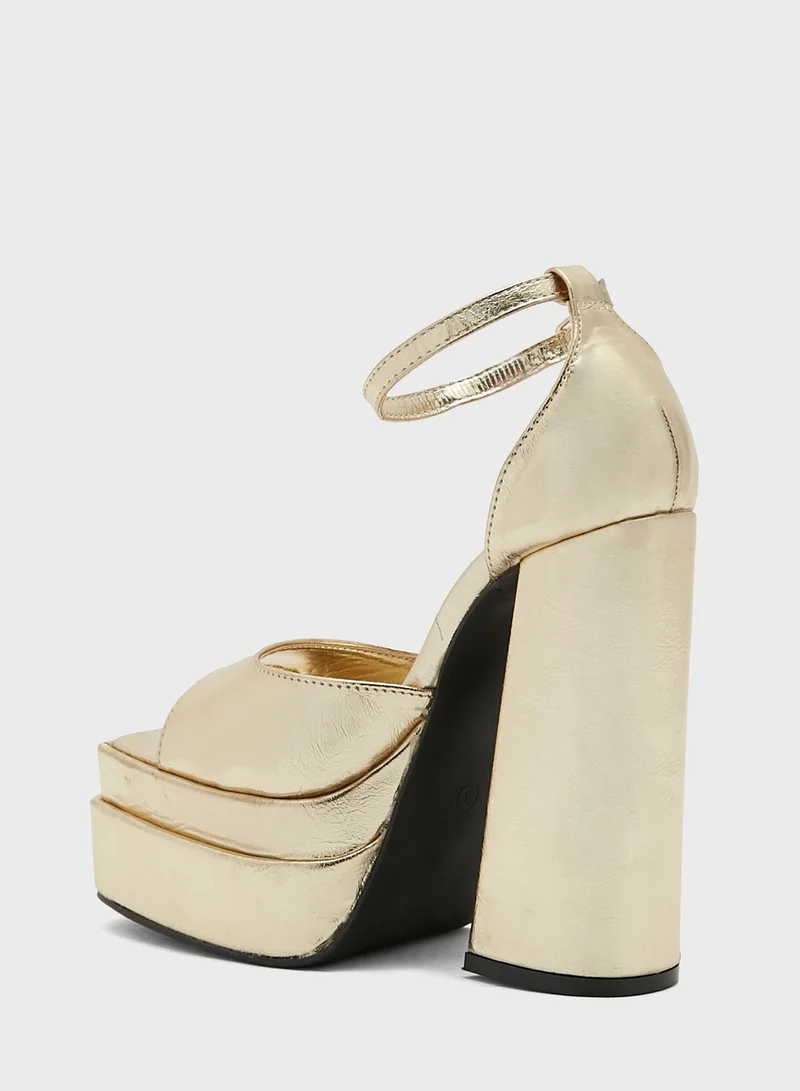 PUBLIC DESIRE Multi Strap High Heel Sandals