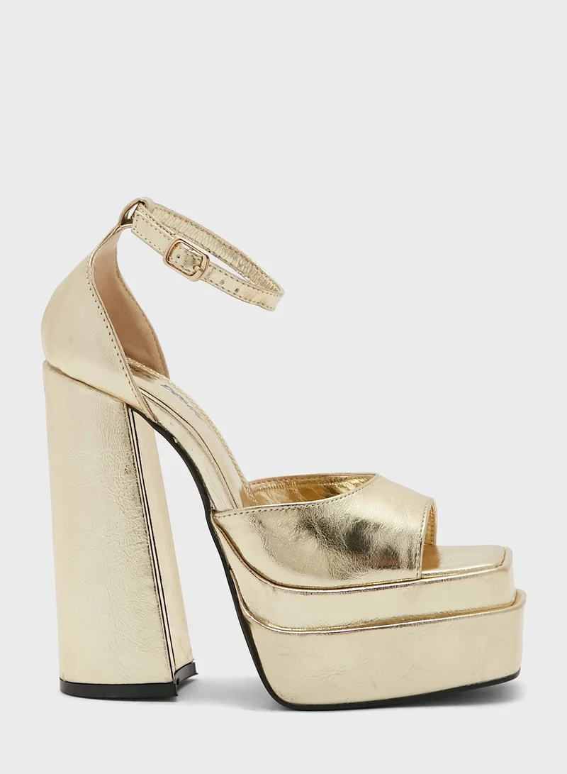 PUBLIC DESIRE Multi Strap High Heel Sandals