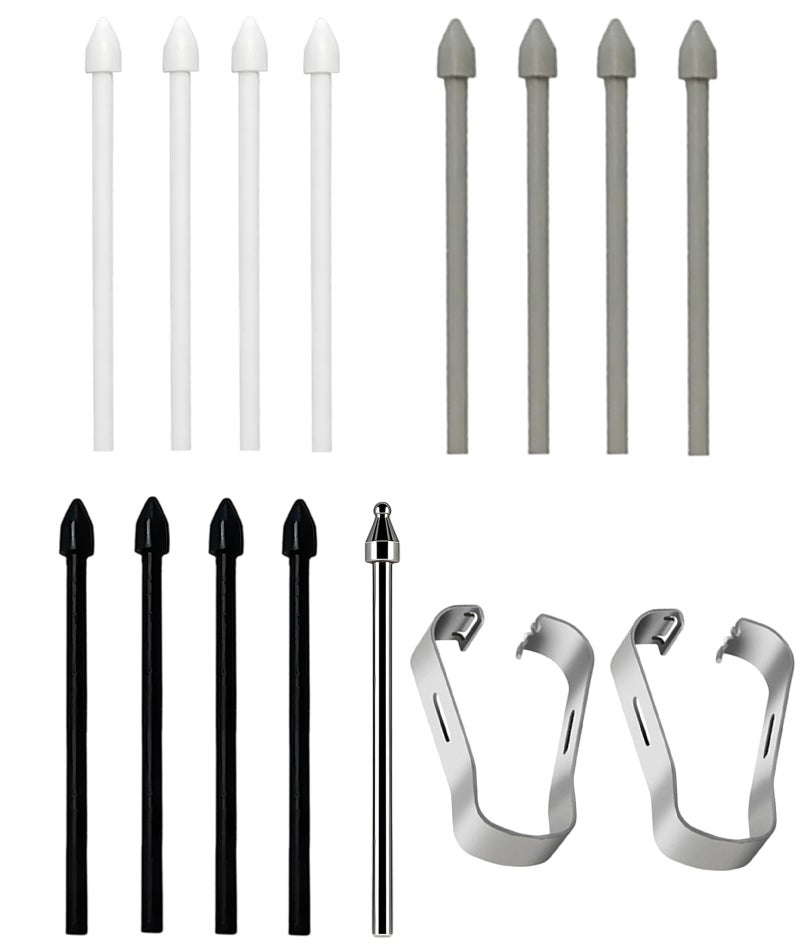 FFZDENA 15 Pcs Touch Stylus Pen Tip Nib Suitable for Wenshi Boox Samsung Remarkable 12, Iflytek Little Ape Kindle Electromagnetic Pen Core, Touch Pen Replacement Tip - Image 1